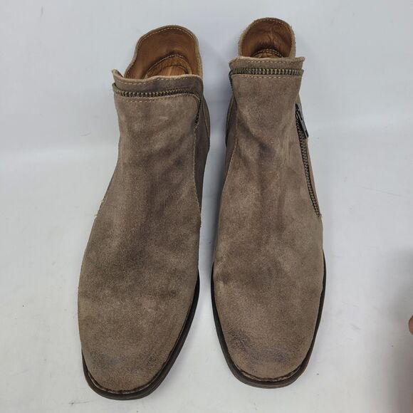 Born Malta Bootie Womens Taupe Brown Sz 11 M EU43 Ankle Distressed Suede Leather - Picture 3 of 8